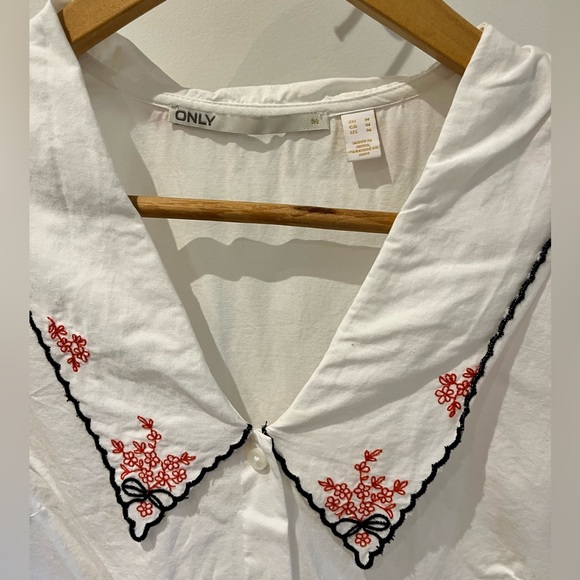 ONLY from ASOS, embellished blouse, famous crepe de chine look - Picture 2 of 6